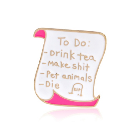 Urban Outfitters Jewelry - !CLEARANCE SALE!To Do List Planner Enamel Pins